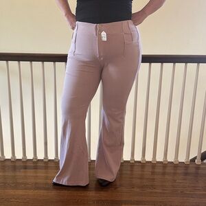 Women's Pink/Lavender Flared Pants Size 18 #37